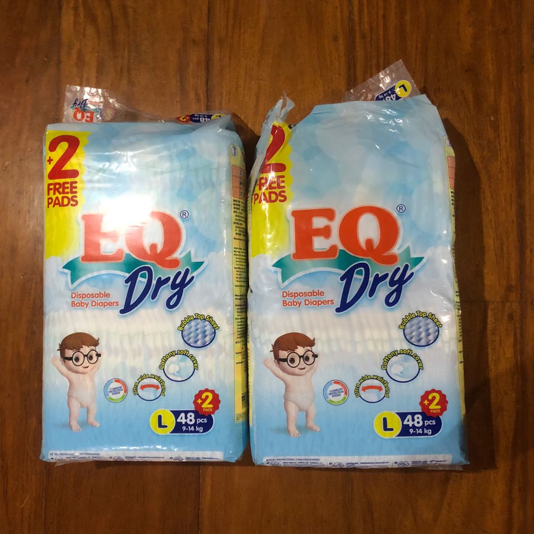 Brand New Eq Dry Diapers 85 Pcs Babies Kids Bathing Changing Diapers Baby Wipes On Carousell