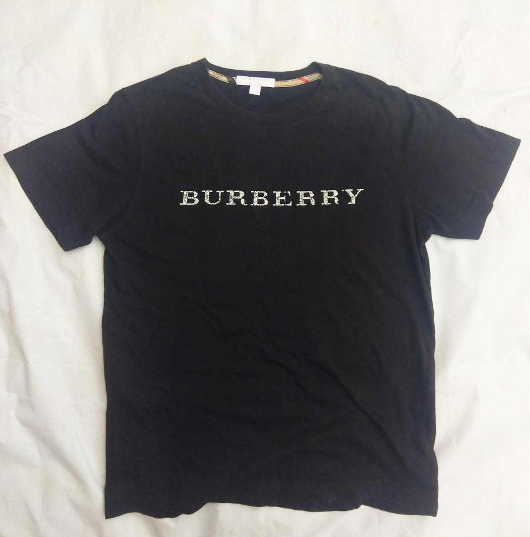 Burberry Authentic Spell Out Cotton Shirt Women S Fashion Tops Others Tops On Carousell