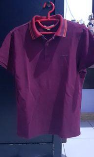 Burberry Polo sz M fit S maroon