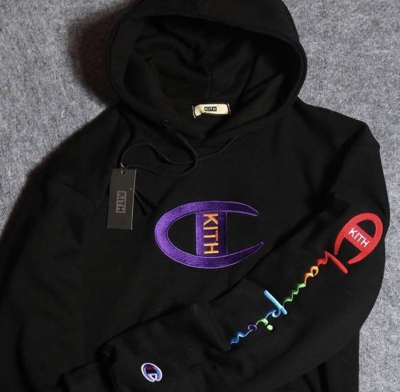 CHAMPION X KITH PARODY HOODIE Fesyen Pria Pakaian Baju Luaran di Carousell