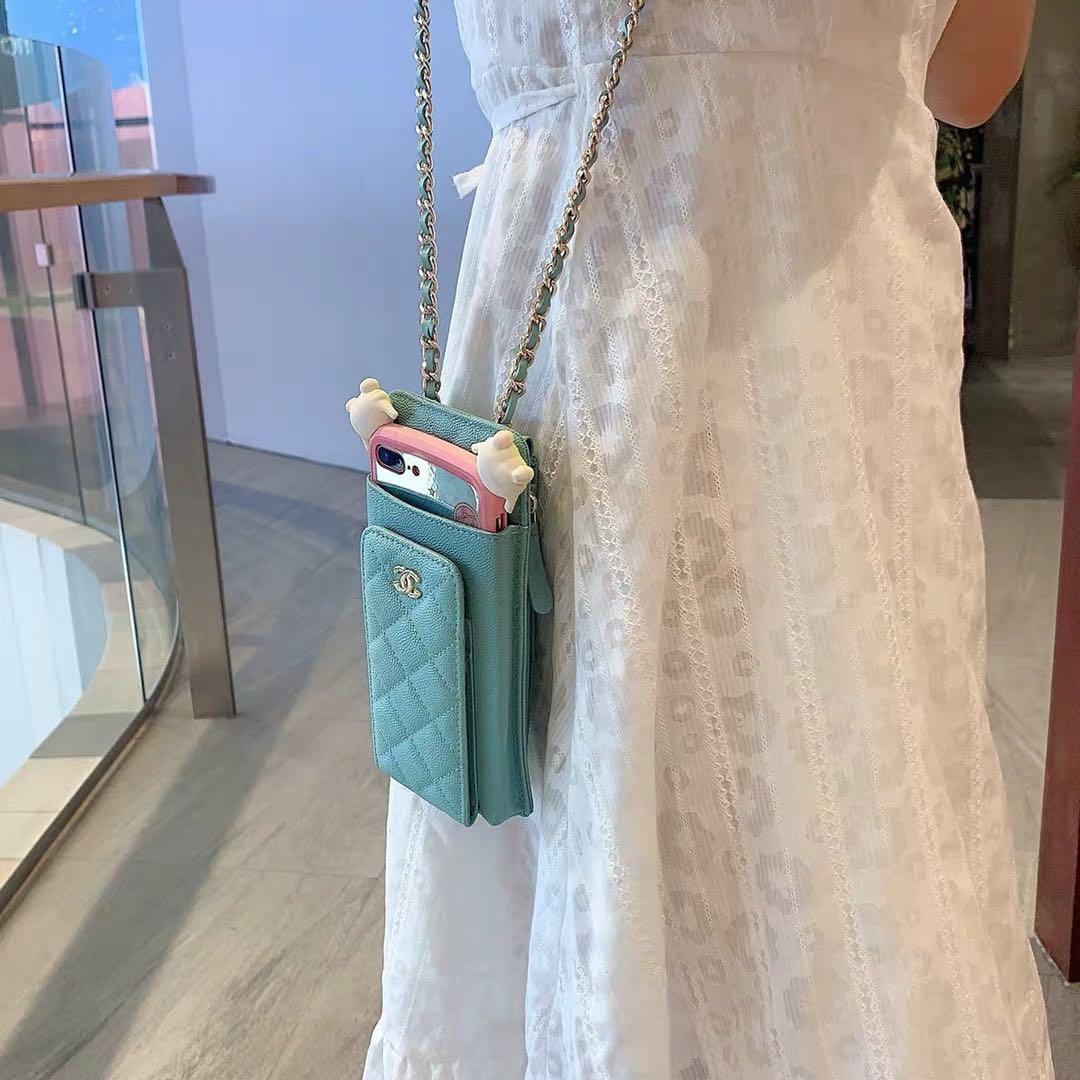 Chanel phone sling bag (Tiffany blue)