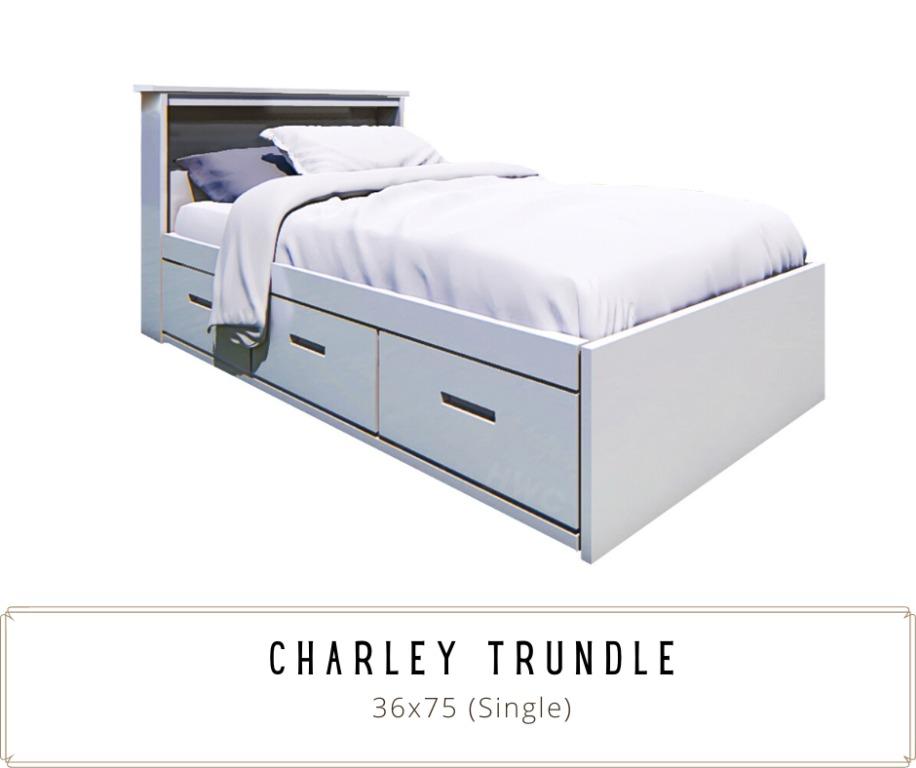 single bed frame with trundle
