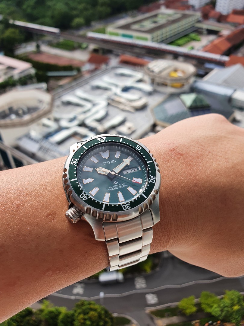 LNIB Citizen Fugu Promaster Green Limited Edition NY0091-81X, Luxury,  Watches on Carousell