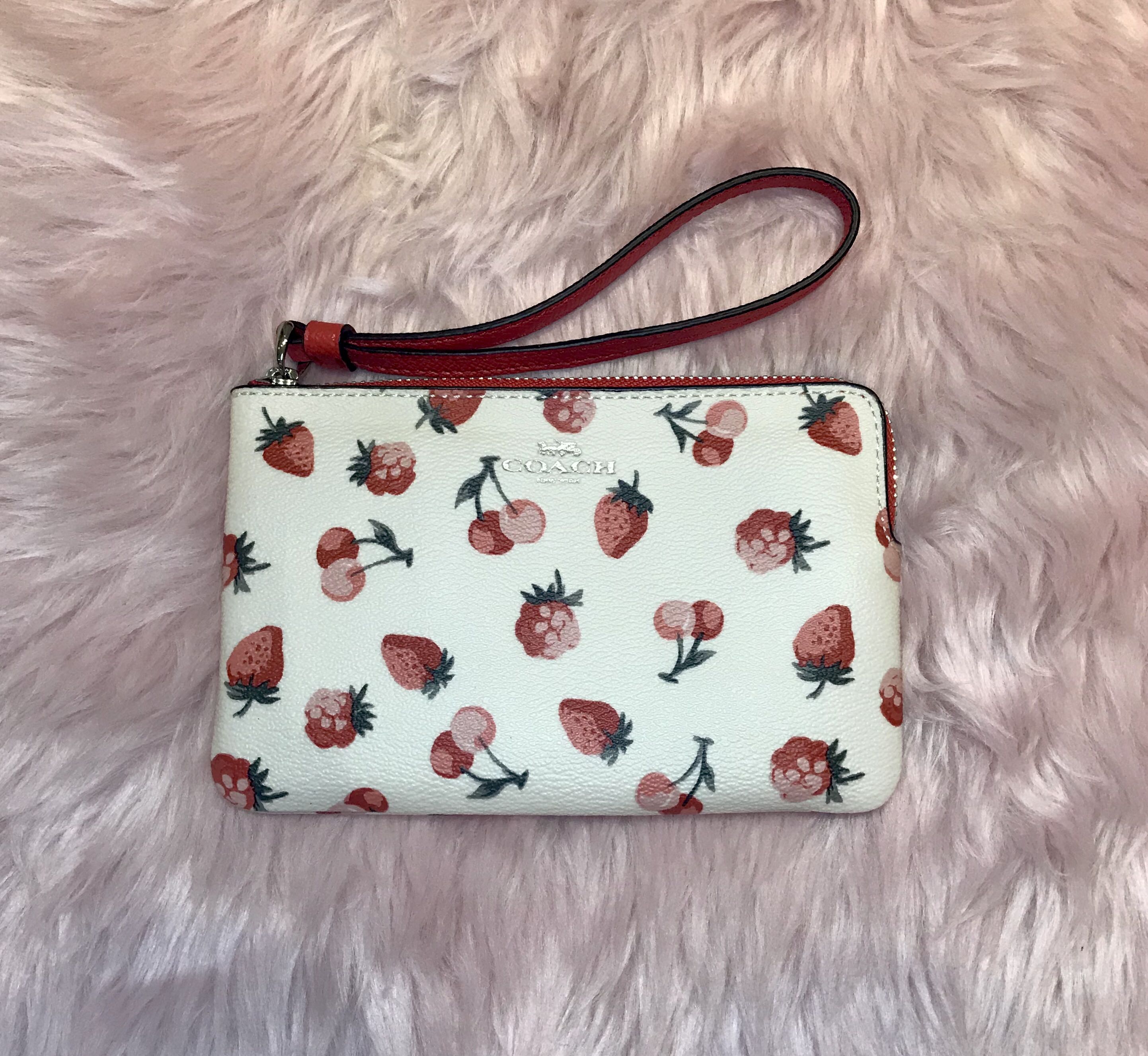 Cherry coach wristlet clearance