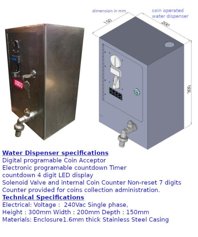 coin operated water dispenser car care wash, Car Accessories