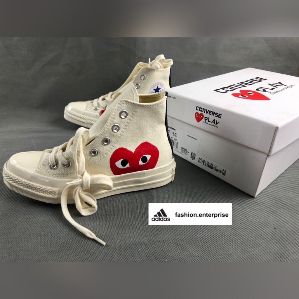 Cdg x converse high white 2025