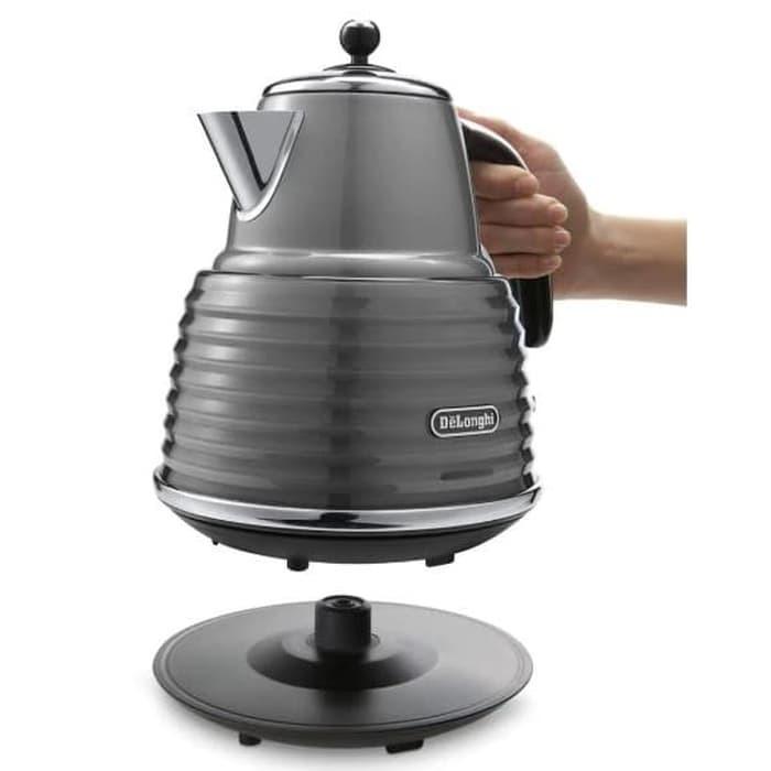 DELONGHI Electric Kettle Teko LIstrik 1.5 Liter no Coffee Maker Black