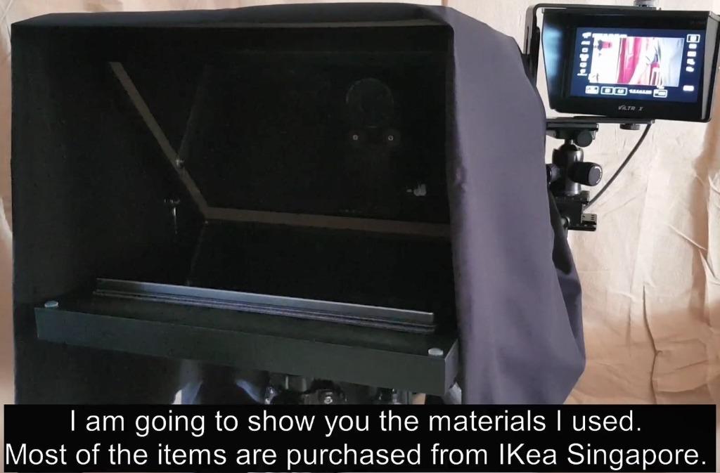 DIY 15.6 inch Teleprompter For Monitor And Tablet , Electronics, Others