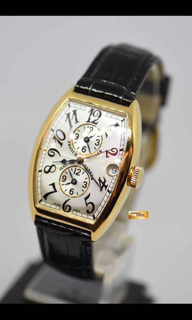 FRANCK MULLER MASTER BANKER 18K YELLOW GOLD 3 TIMEZONES AUTOMATIC