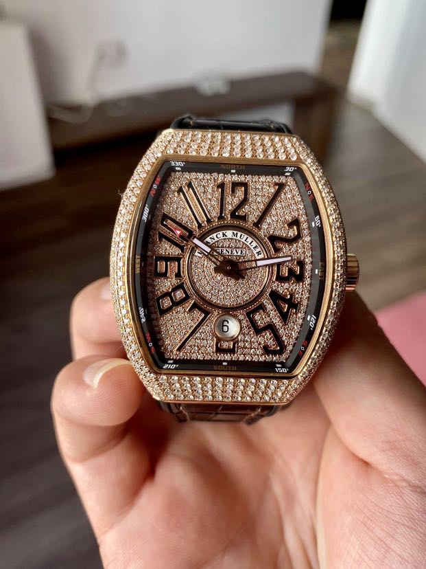 Franck muller best sale rose gold diamond
