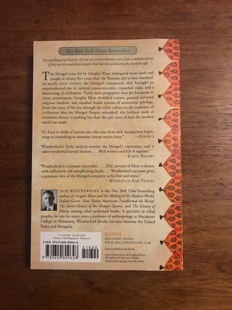 Free Delivery Genghis Khan And The Making Of The Modern World Books Stationery Non Fiction On Carousell
