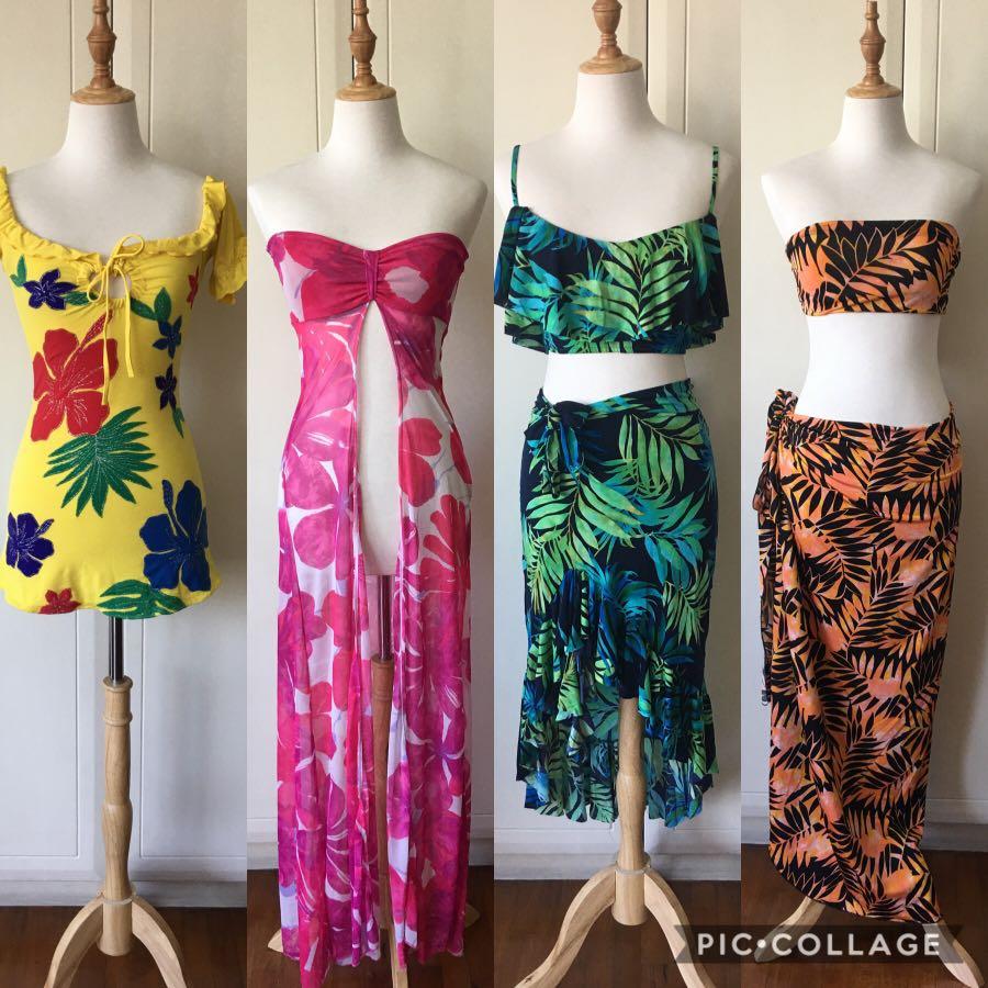 Hawaiian inspired dresses outlet