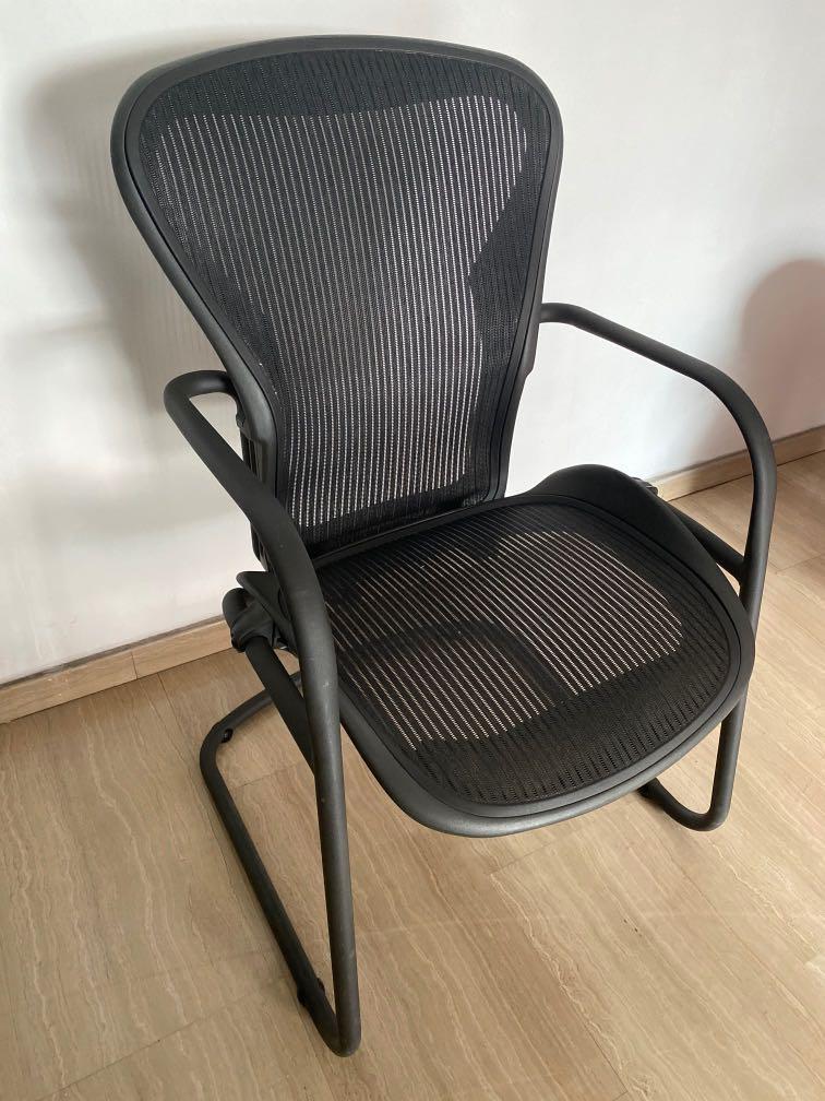 Herman Miller Aeron Side Chair size b x 2 units Furniture Home