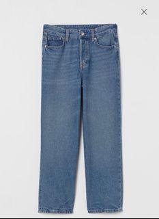 H&M Woman Straight High Ankled Jeans