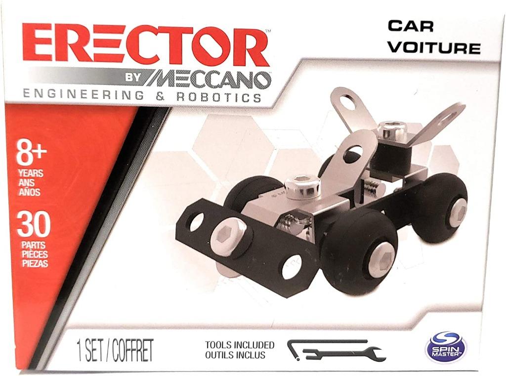 ERECTOR BY MECCANO CAR VOITURE 8+years - 30 parts NEW!!!