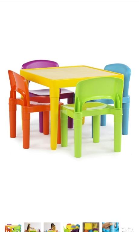 Tot tutors plastic table and 4 chairs set cheap