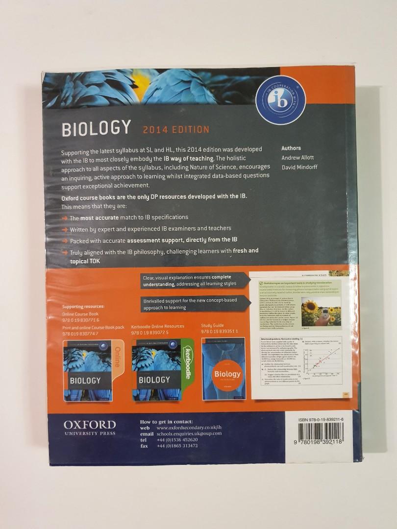 IB HL Biology Textbook (Oxford), Hobbies & Toys, Books & Magazines, Textbooks on Carousell