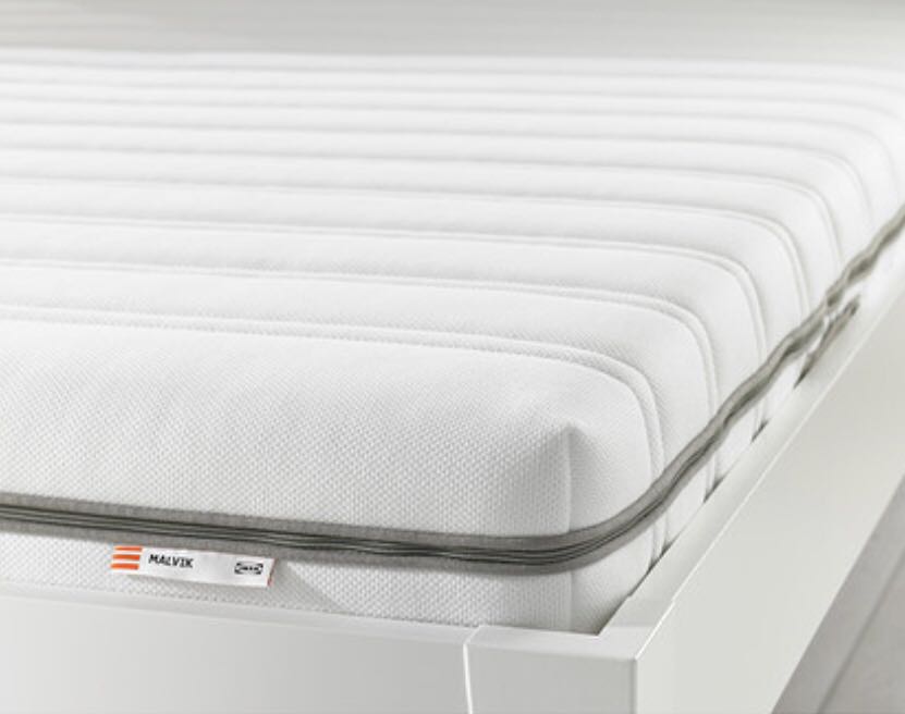 malvik foam mattress firm white ikea