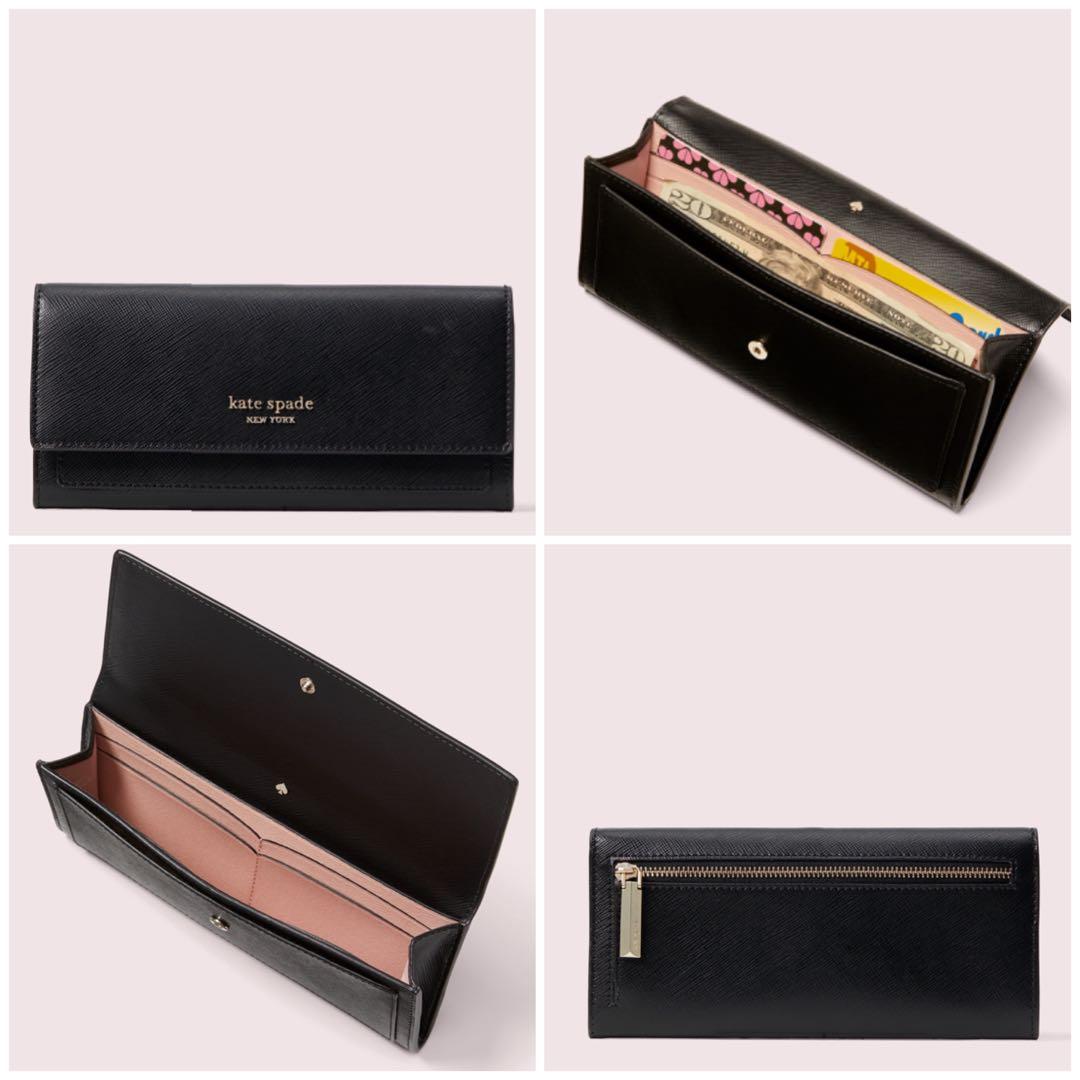 Kate spade spencer store slim flap wallet