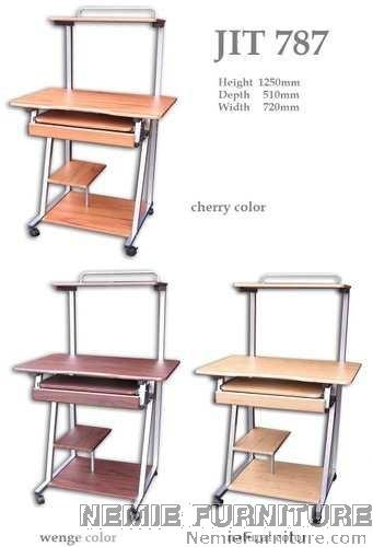 JIT 787 computer table (Category: Tables & Sets) located in Quezon City. Submitted by nemiefurniture (Listing ID 1018875034, Image 1). Description: tower type computer table 28.25"L x 20"W x 49.25"H 720L x 510W x 1250H mm colors: wenge, walnut, cherry or black https://nemiefurniture.com.