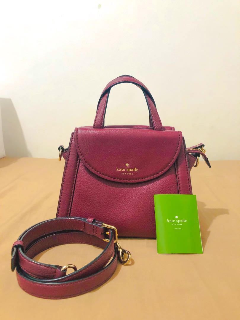 kate spade burgundy bag