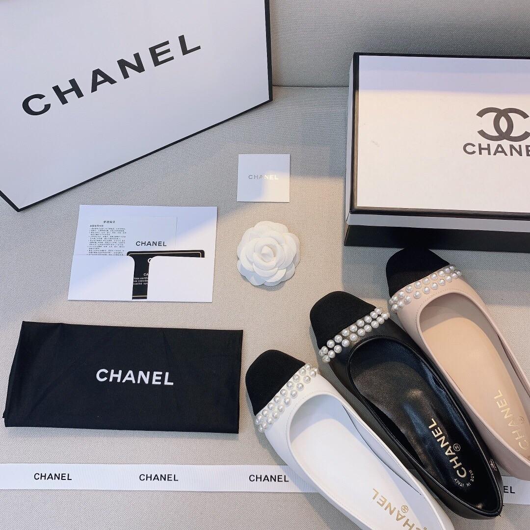 chanel pearl shoes