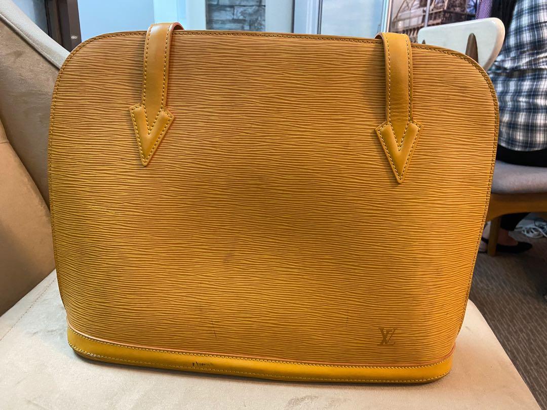 Louis Vuitton Lussac Tassil Yellow Epi Leather Tote Bag, Luxury