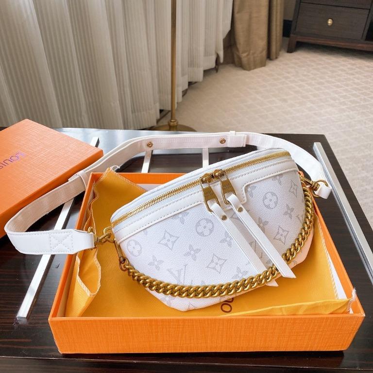 LV WHITE BUMBAG