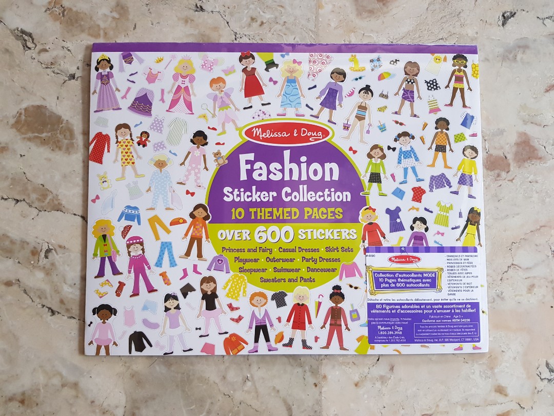 Melissa and doug fashion top sticker collection