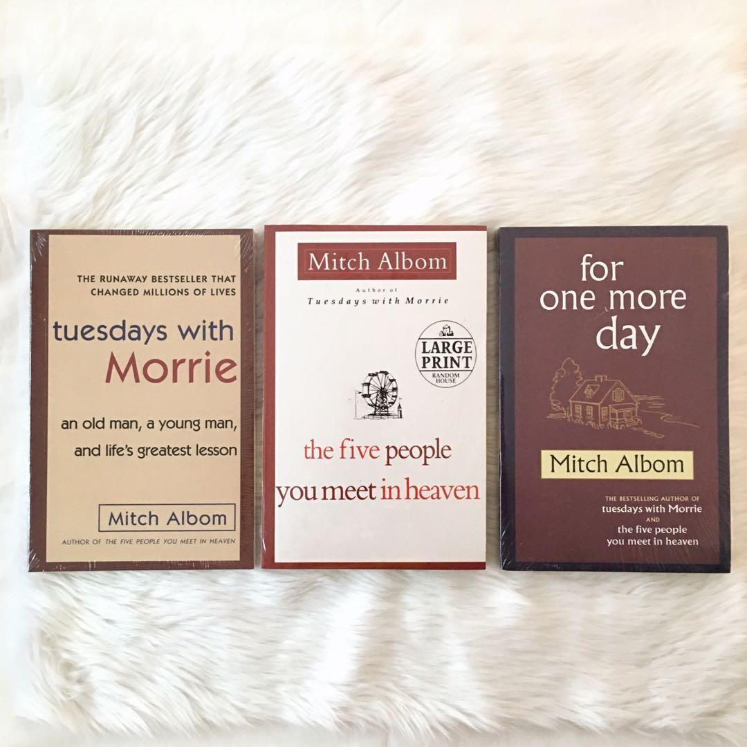 Mitch Albom book bundle - Tuesdays with Morrie, For one more day, The ...