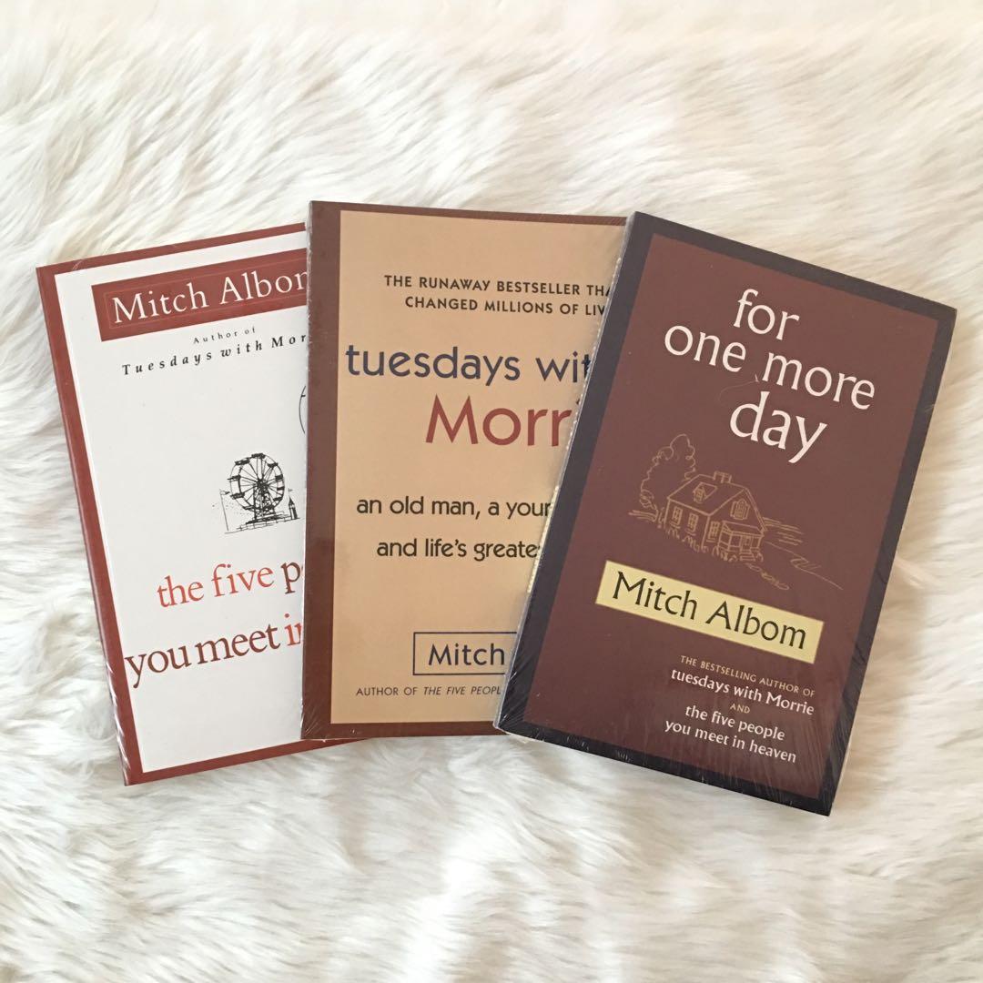 Mitch Albom book bundle - Tuesdays with Morrie, For one more day, The ...