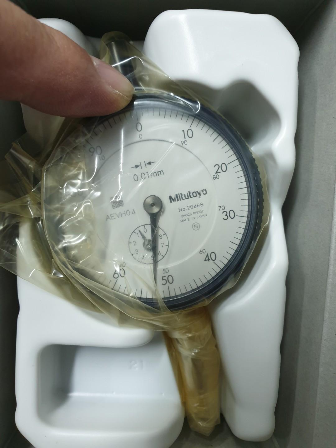 Mitutoyo 2046S Dial Indicator Series 2 10mm, 0100 DialLug Back