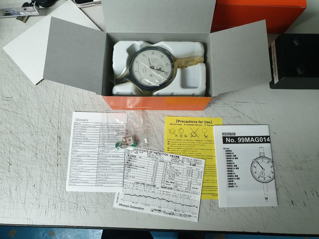 Mitutoyo 2046S Dial Indicator Series 2 10mm, 0100 DialLug Back