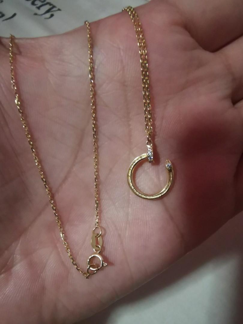 Nail hot sale necklace cartier