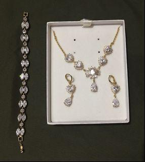 Necklace, Earrings & Bracelet