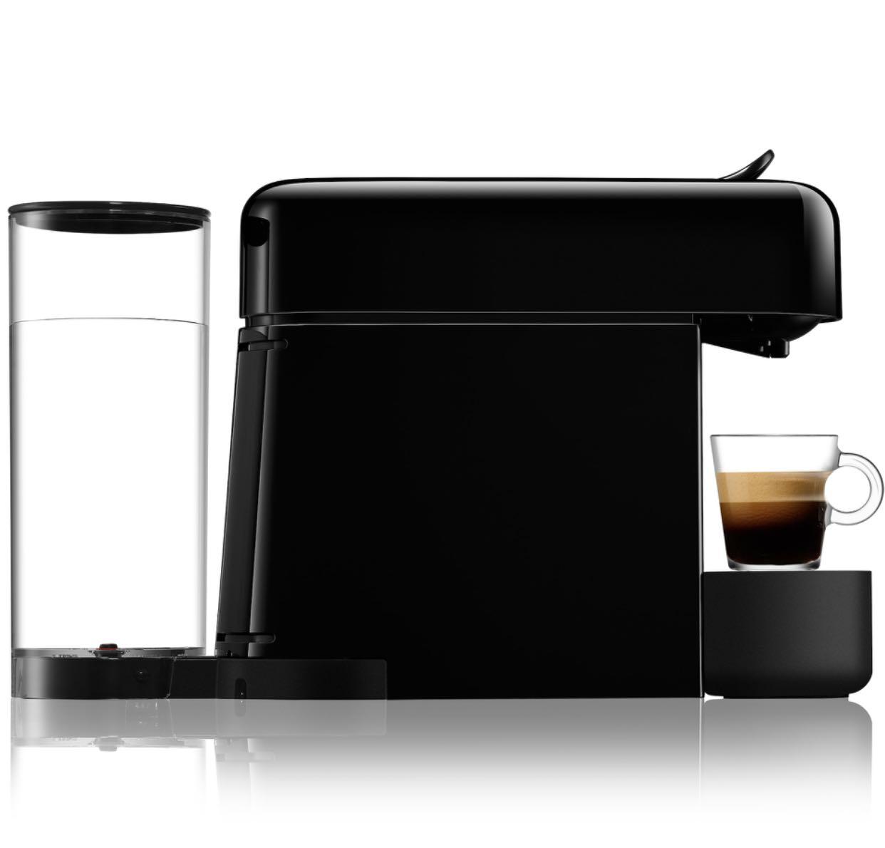 Nespresso Essenza Plus Limousine Black Coffee Machine with Aeroccino4
