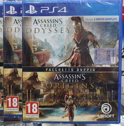 NEW AND SEALED PS4 Games Assassins Creed Origins Odyssey Double Pack Combo Pack R2