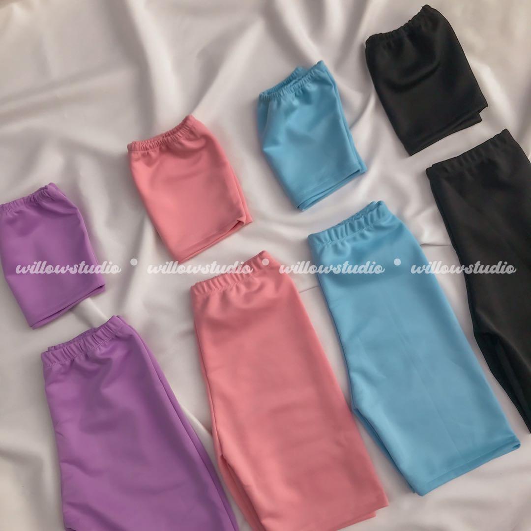 Pastel Tube Biker Shorts Set, Women's