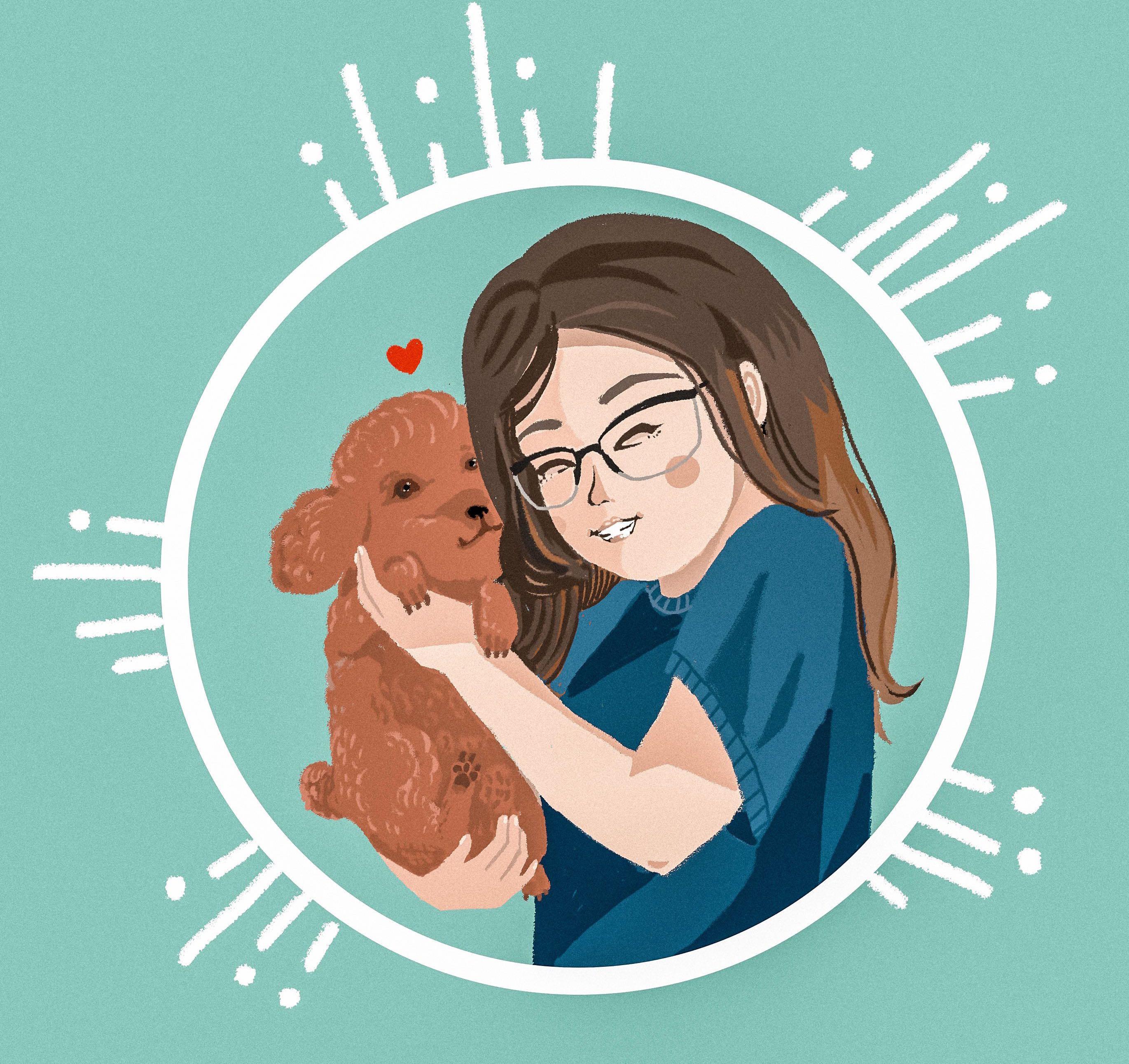 Pet And Owner Art Profile Pic Wallpaper Design Craft On Carousell