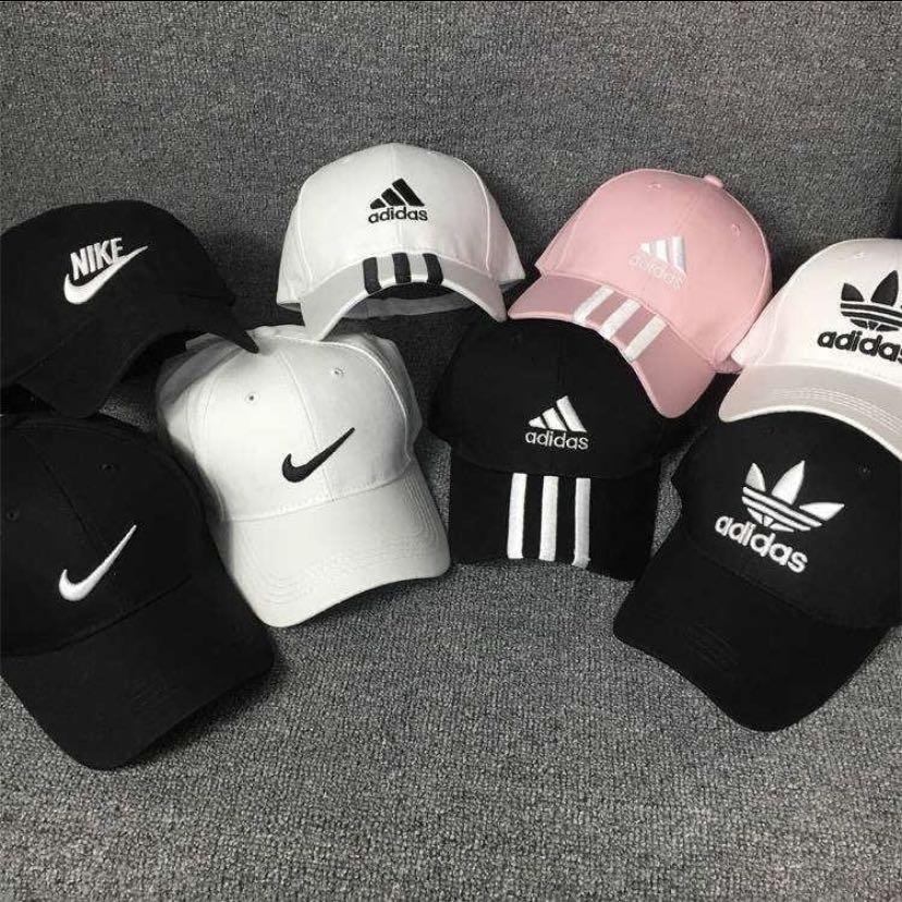 hats nike and adidas