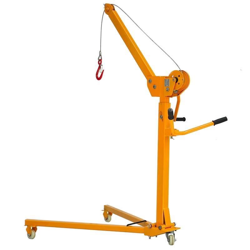 Portable Foldable Crane with Hand Winch 1200lbs, Commercial