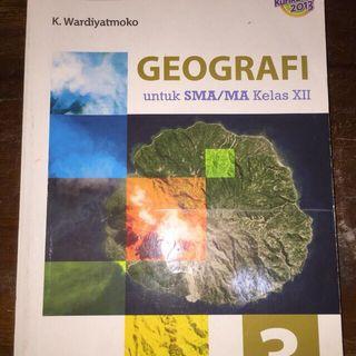 [preloved] Buku Cetak Geografi by erlangga 12 SMA