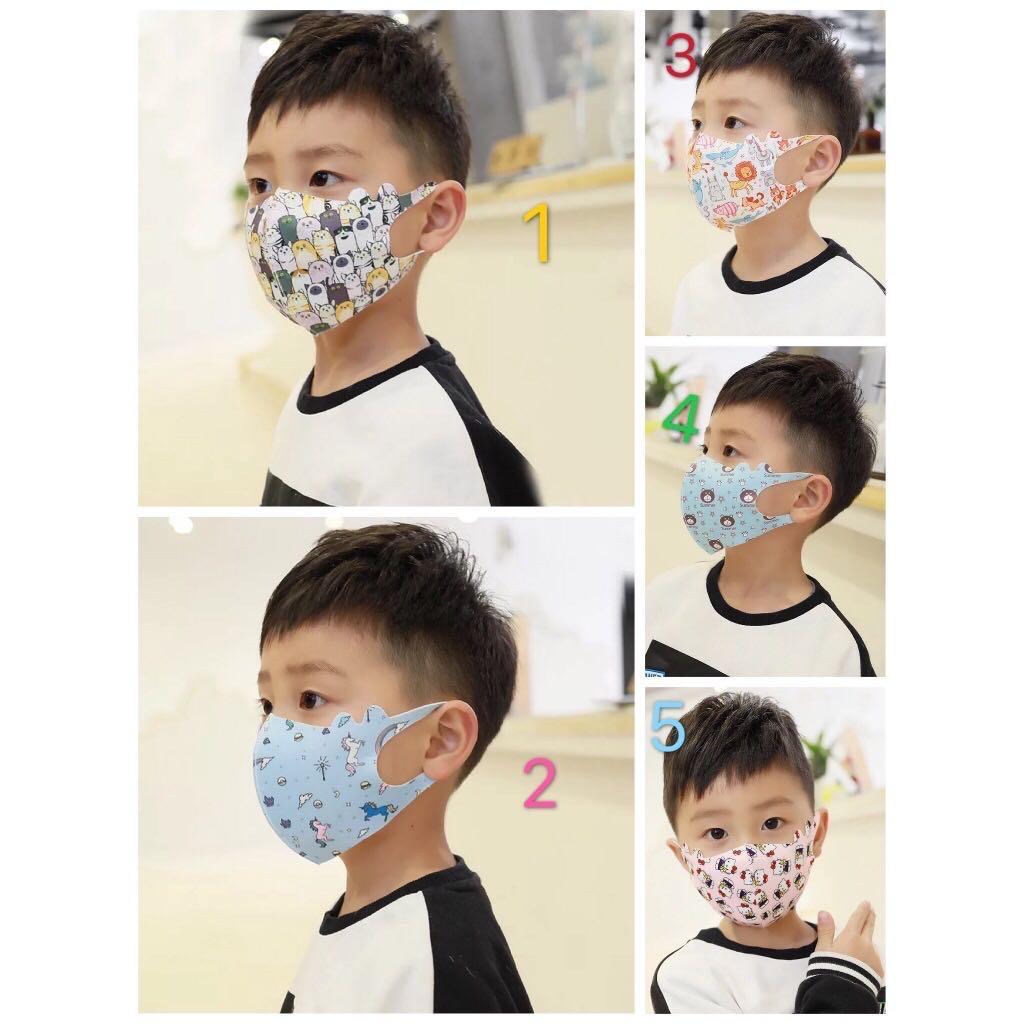 Promo Instocks Cute Cartoon Animal Hello Kitty Unicorn Designs Reusable Washable Kids Mask Health Beauty Face Skin Care On Carousell