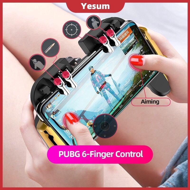 Pubg Mobile Joystick Gamepad 6 Trigger Controller Phone Mobile Phones Tablets Mobile Tablet Accessories Cases Sleeves On Carousell