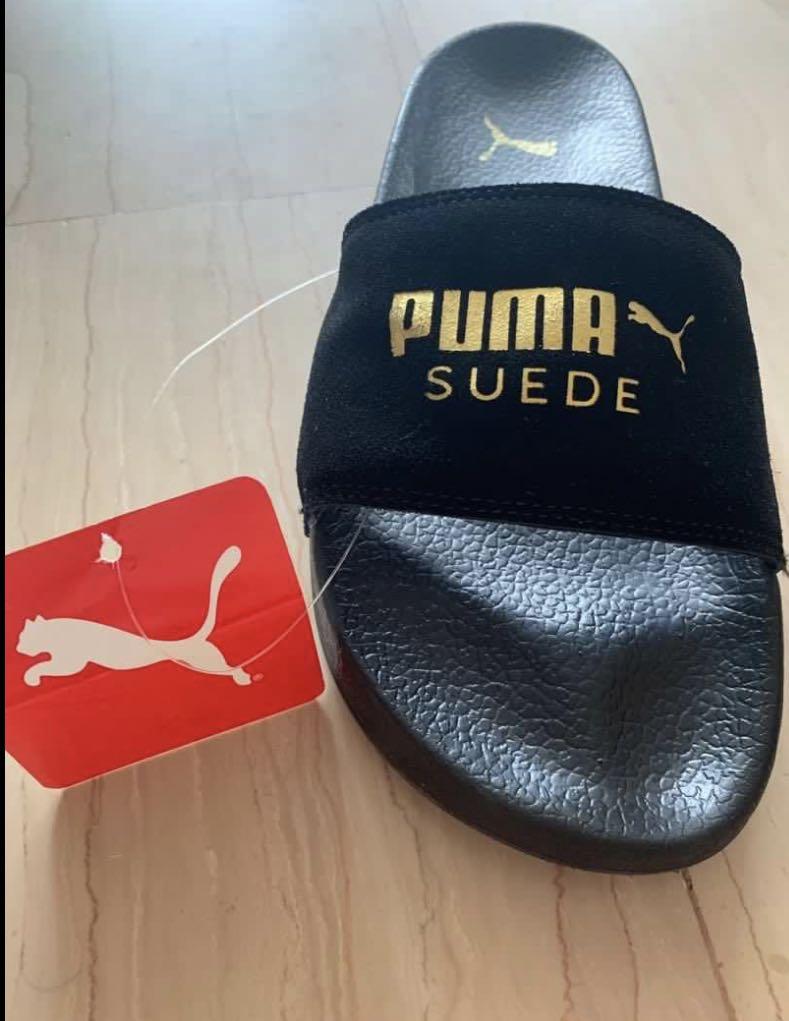 puma slides suede