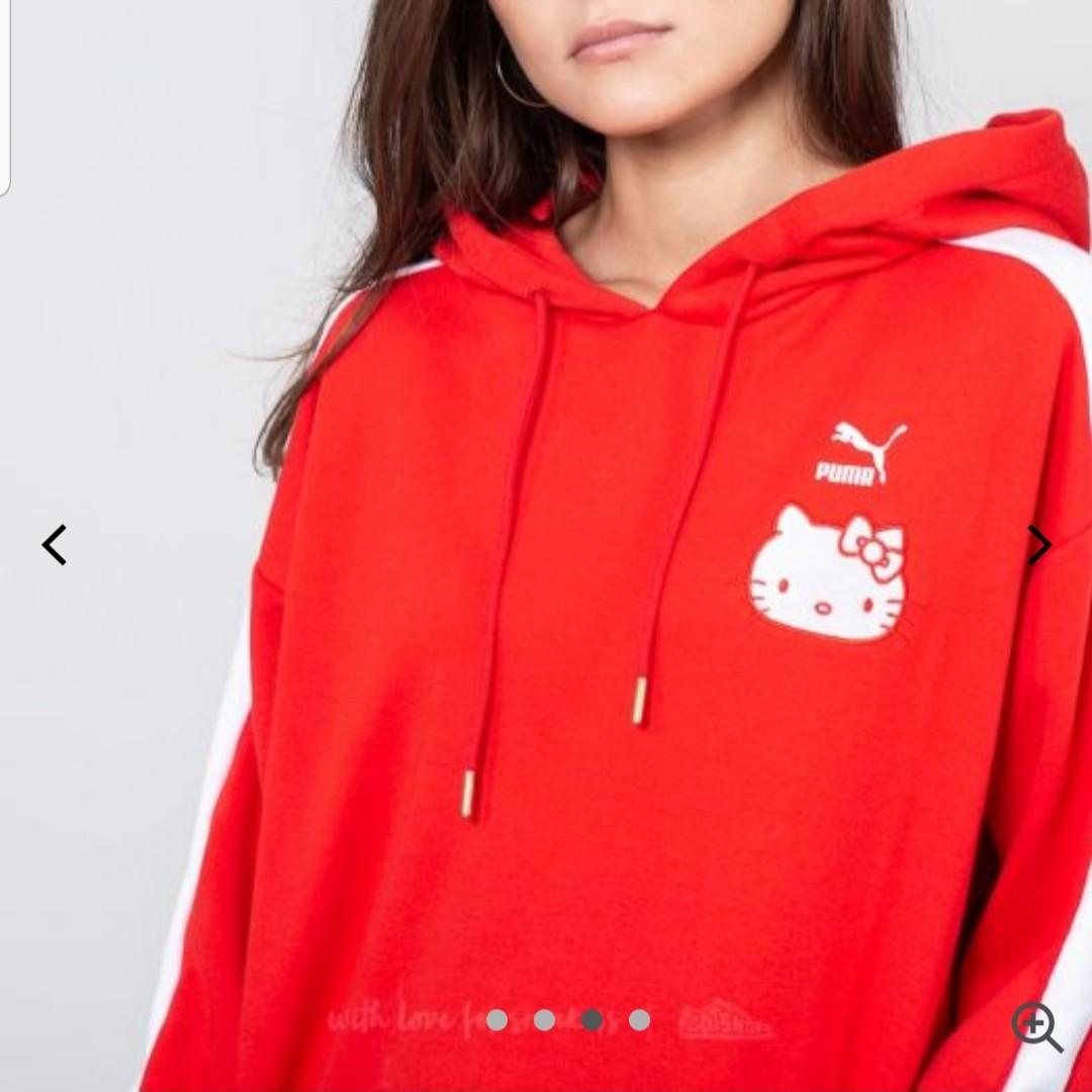 Puma x Hello Kitty Hoodie Pullover in Red Crimson Women s