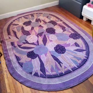Purple floral carpet for sale