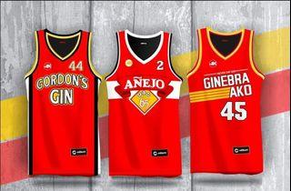 Quality Jersey PBA and NBA Full Sublimation GINEBRA KYRIE IRVING CURRY IVERSON CARTER