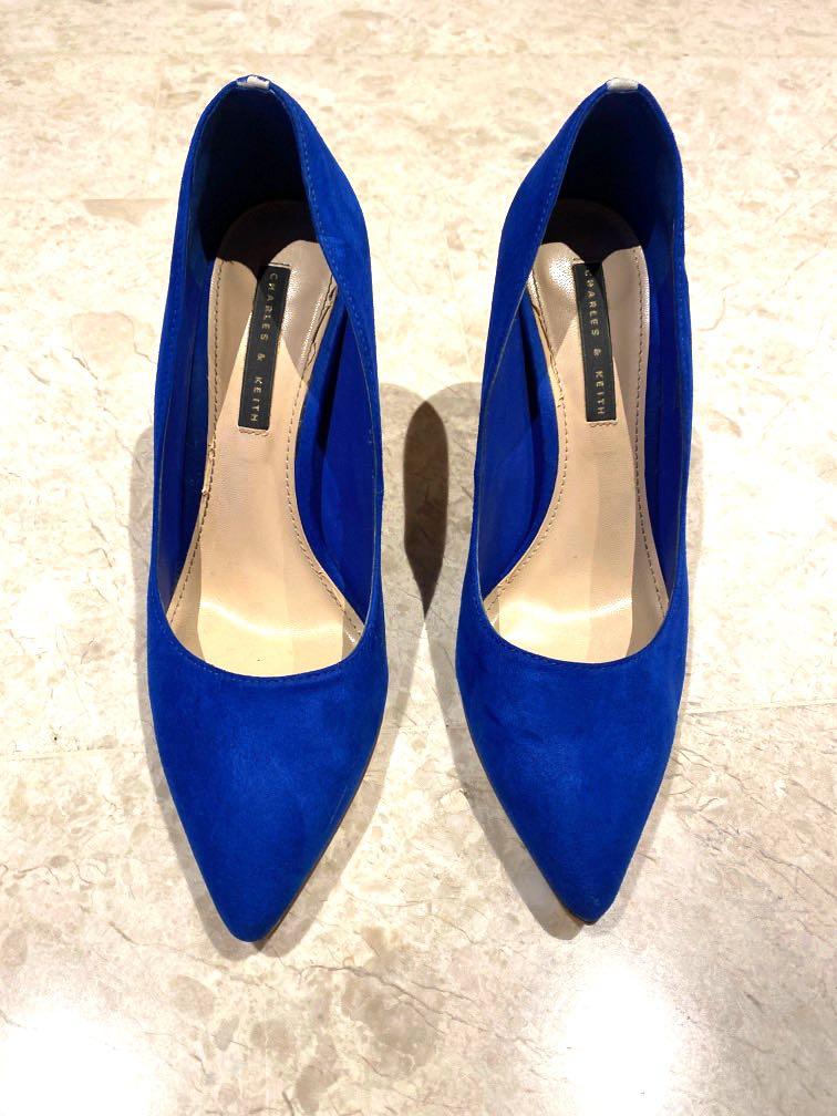 Electric blue high heels sale