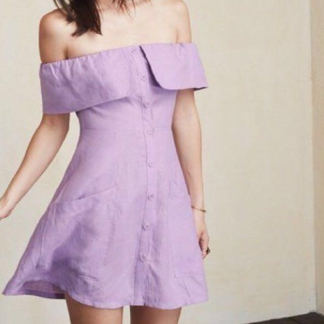 reformation bardot dress